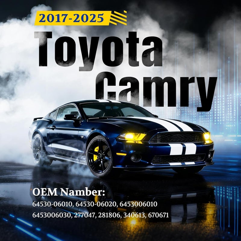 ARANA دعامة صندوق خلفي لسيارة تويوتا كامري 2017-2025، 670671 صدمة رفع تناسب تويوتا كامري 2.0/2.5/2.5 فليكس فويل/2.5 هايبرد/2.5 VVTi هايبرد/3.5 2017-2025، 1 قطعة - Image 2